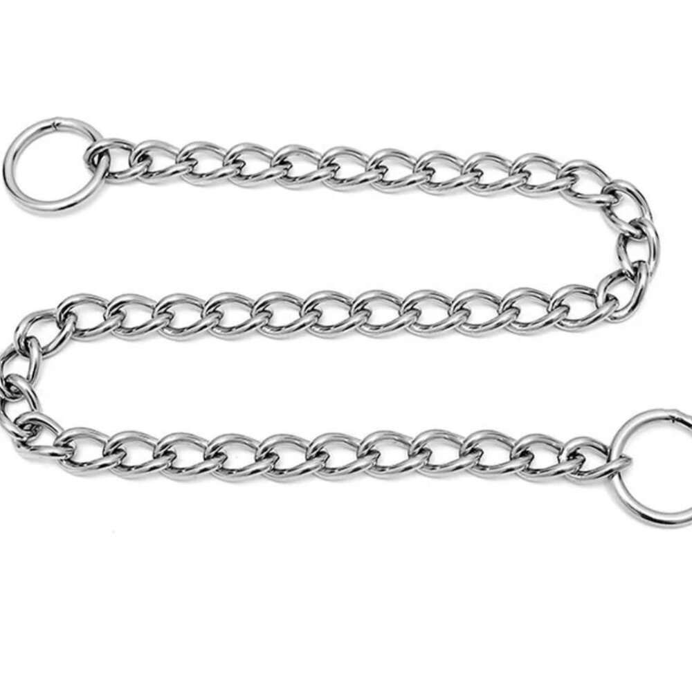 Stainless Steel Dog Chain Decorative Collar Pet Training Walking Choker